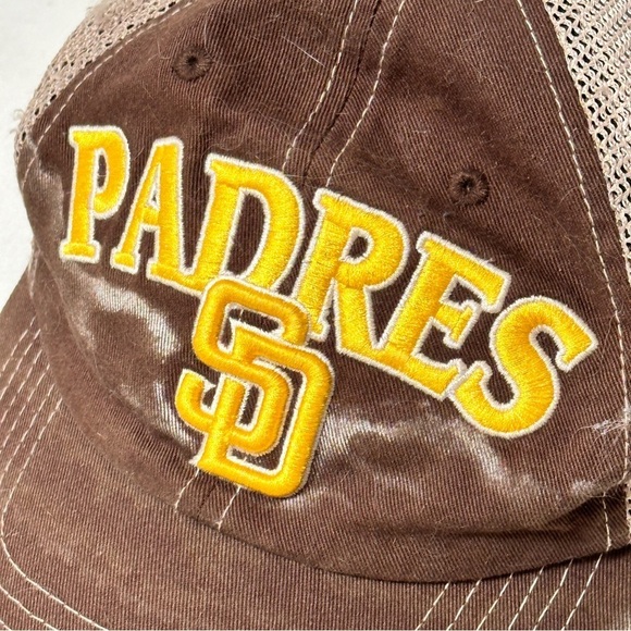 MLB San Diego Padres Brown Yellow Baseball Cap Hat - Picture 4 of 10